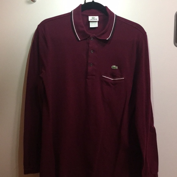 !!!SOLD!!! Long Sleeve Lacoste Polo - Picture 2 of 3